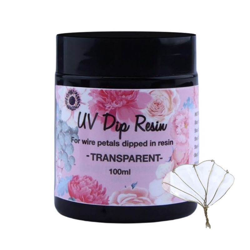 Resin UV Bening UV Dip Resin 40/100ML / Lem Resin Celup Cepat Kering Tidak Berbau / Cairan Resin