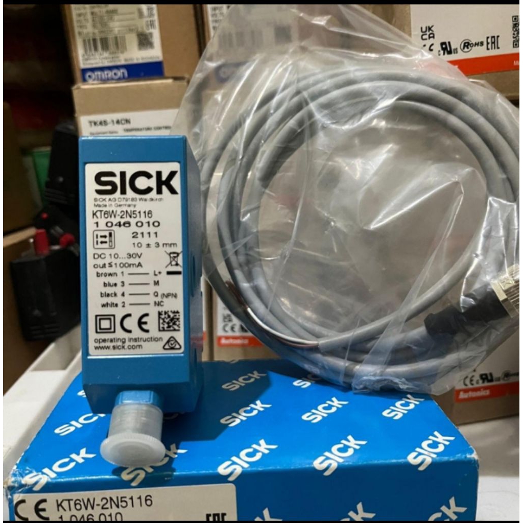 1 SET CONTRAST SCANNER SENSOR SICK KT6W-2N5116+CONN CABLE