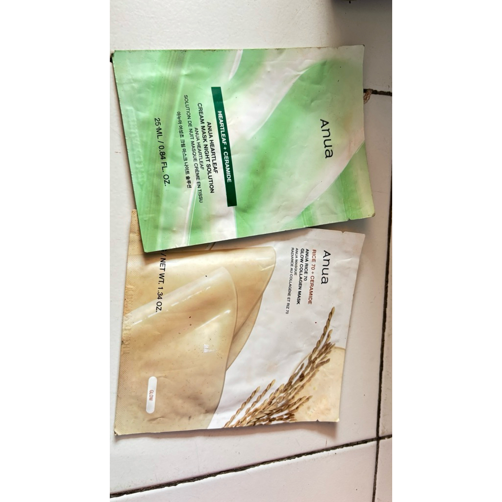 ANUA Rice 70 Glow Collagen Mask ceramide dan anua heartleaf cream mask night original