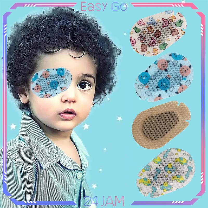 10pcs Eye Patch Lazy Eye Tutup Mata Lazy Eye Patch Penutup Mata Malas Terapi Mata Malas Terapi Lazy 