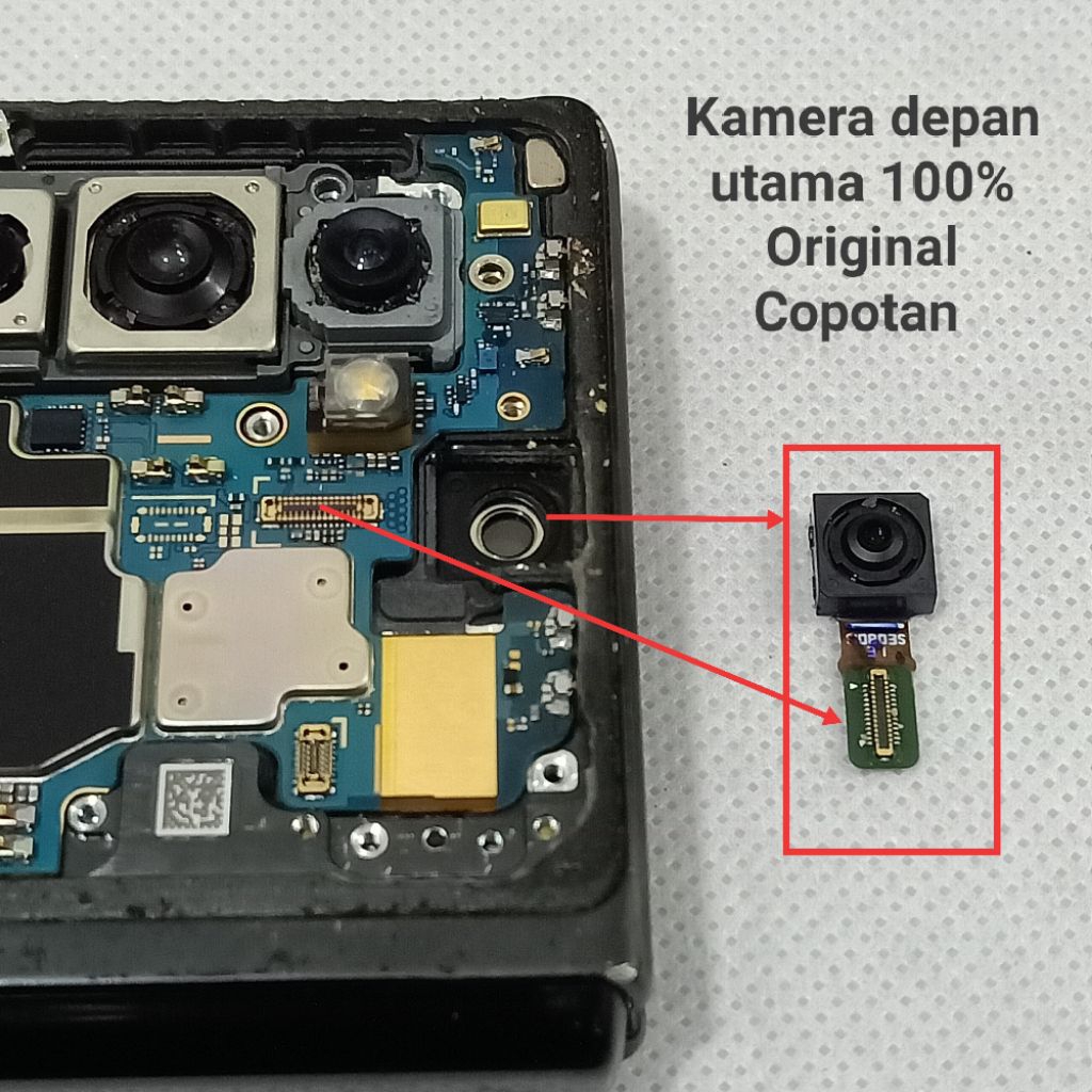 Kamera depan utama Samsung Z fold 2 SM-F916u Second Original Copotan normal sesuai gambar