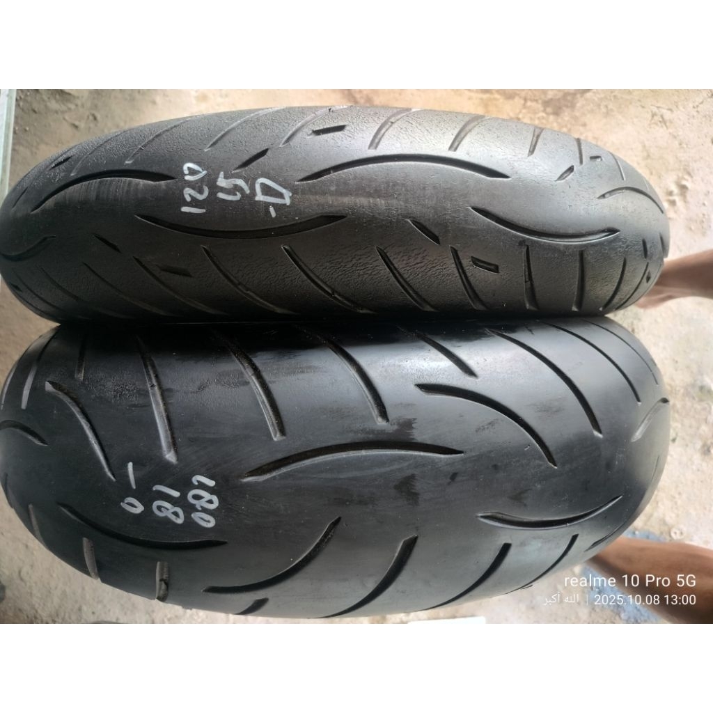 ban limbah moge 120-70-17 dan 180-55-17