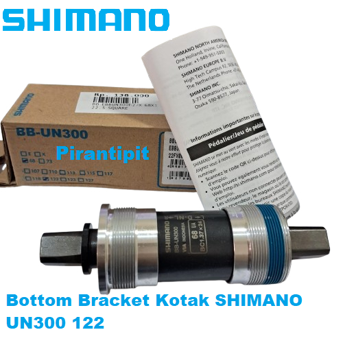 Bottom Bracket Shimano BB-UN300 Spindle 122,5 MM / Bottom Bracket Kotak SHIMANO TOURNEY TX UN300