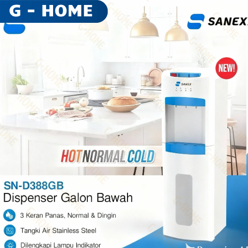 SANEX Dispenser Galon bawah D388GB / Dispenser 3 keran