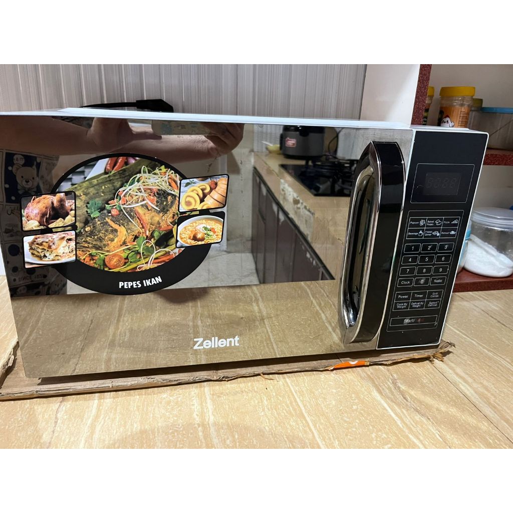 Preloved / Second zellent microwave oven cooker Kondisi Bagus Terawat