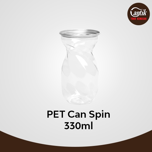 PET CAN SPIN 330ML + TUTUP PET CAN DIA 75