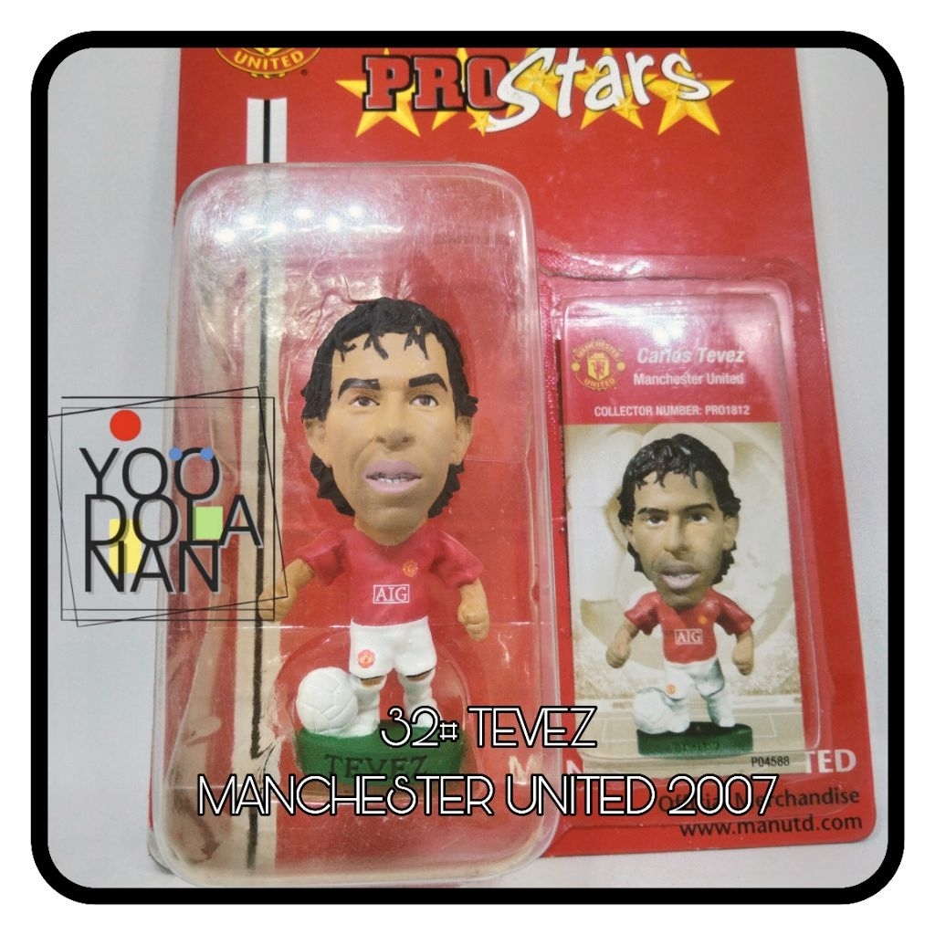 32# TEVEZ - MANCHESTER UNITED 2007 CORINTHIAN PROSTARS FIGURE PEMAIN BOLA