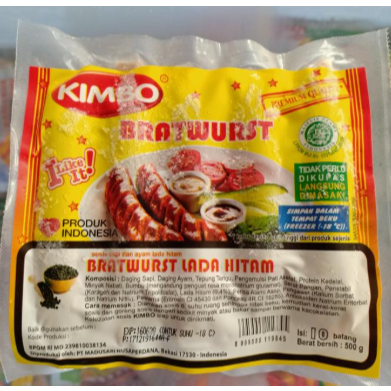 Kimbo Sosis Bratwurst Lada Hitam