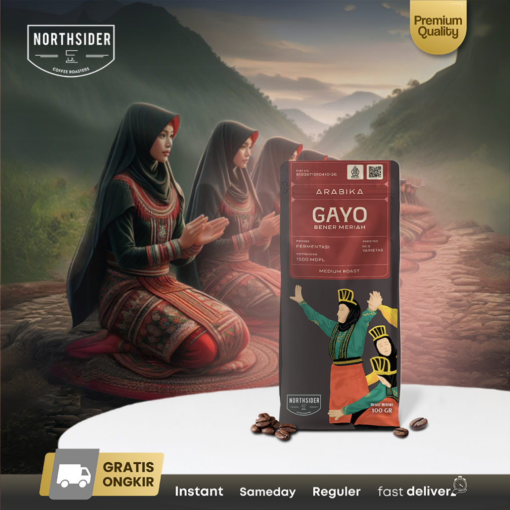 Kopi Arabika Gayo Wine Natural Proses Khas Rasa Unik Kemasan 100g hingga 980g