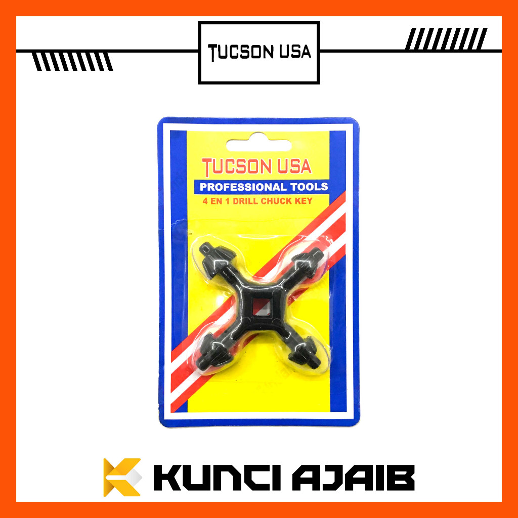 GNT Kunci Kepala Bor 4 Cabang Universal - Key For Drill Chuck