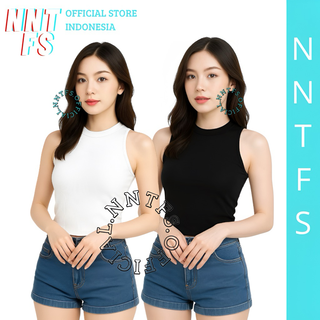 NNTFS Tanktop Halter Rib Korea Tank Top Korean Style Premium - TanktopHalter