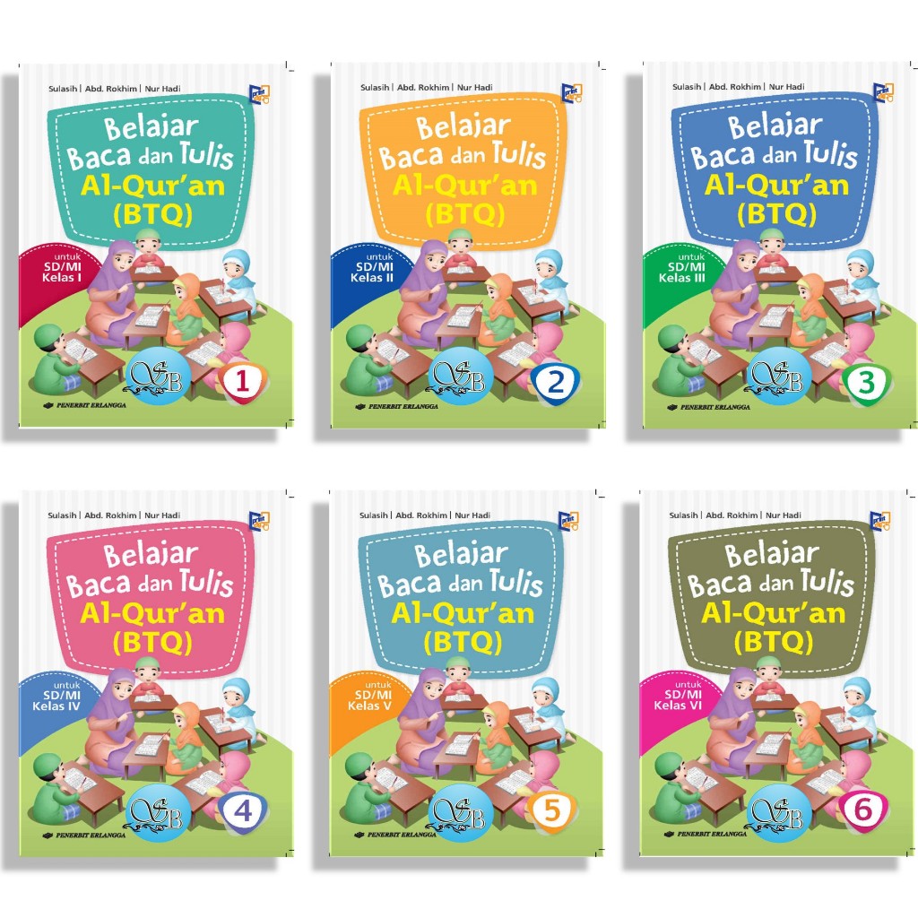 [Penerbit Erlangga] BTQ SD/MI KELAS 1,2,3,4,5 & 6 KURIKULUM MERDEKA [Penerbit Erlangga] BTQ SD/MI KE