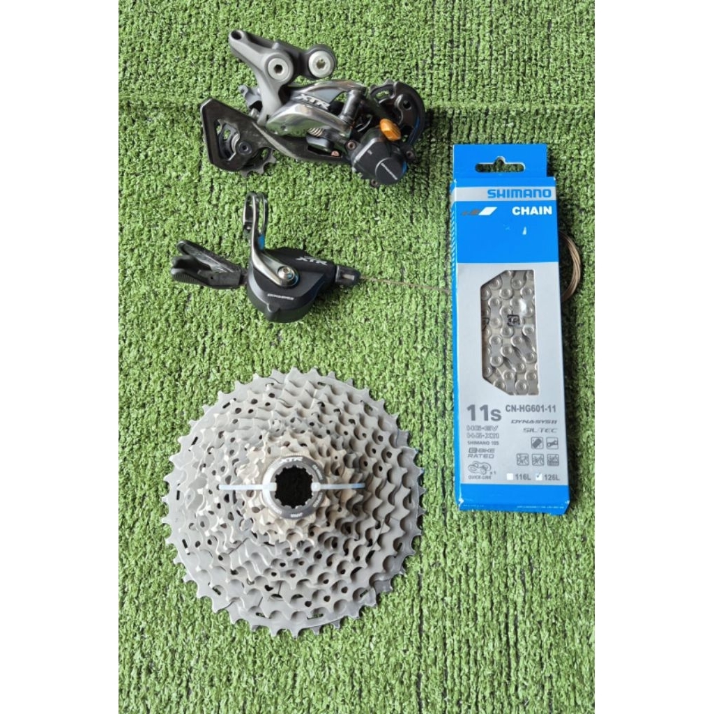 Groupset Mini Shimano XTR M9000 1x11 Speed RD Shifter Sprocket Rantai Japan Original Second Mulus
