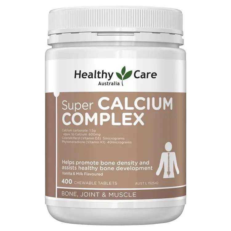 Healthy Care Super Calcium Complex 400 Chewable Tablets