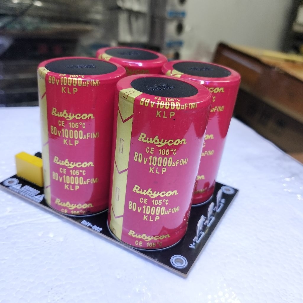 PCB PSU 4 ELCO RUBYCON 80V 10000UF RUBYCON KLP FREE SKUN
