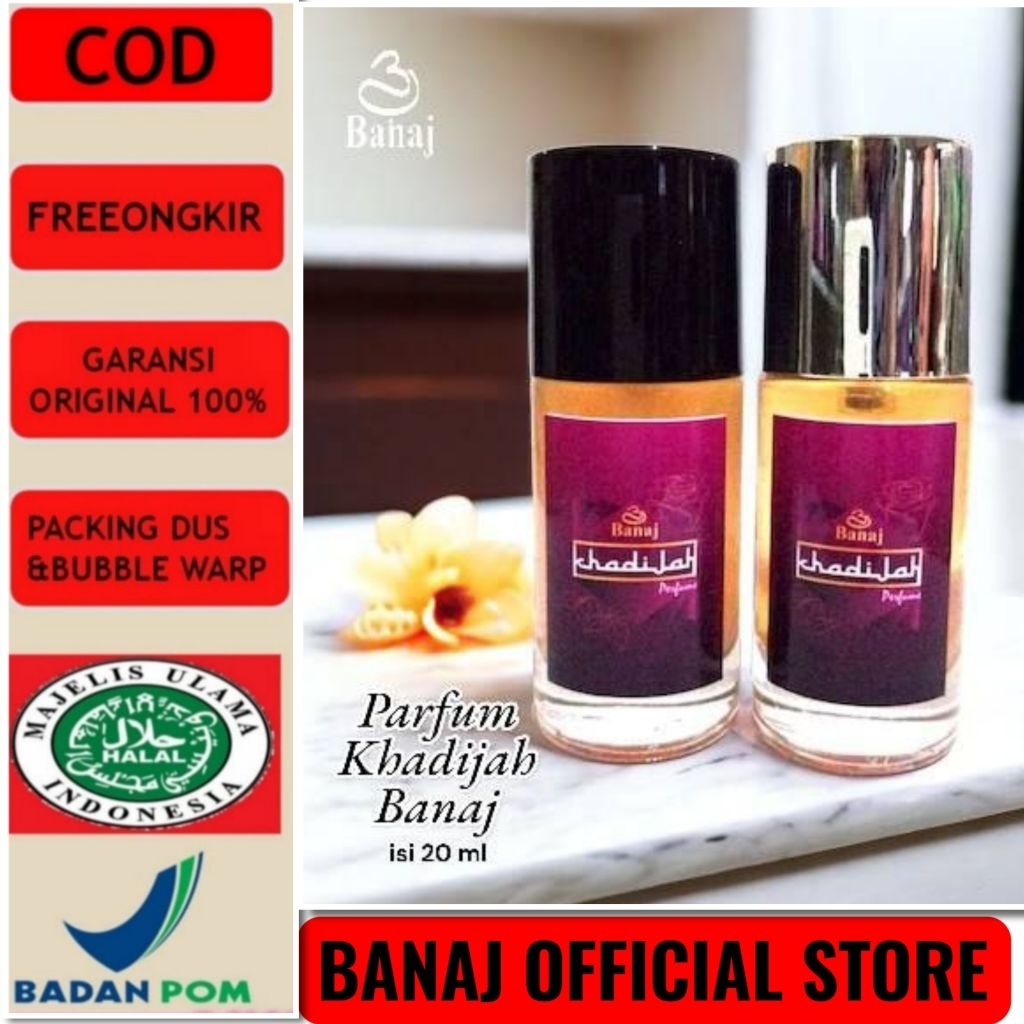 Parfum Khadijah Banaj//Parfum Non_Alkohol Banaj