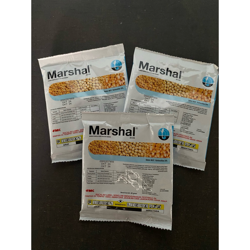 Insektisida Marshal 25 DS 25 g – Pengendali Hama Sistemik untuk Benih Padi, Jagung, dan Kedelai