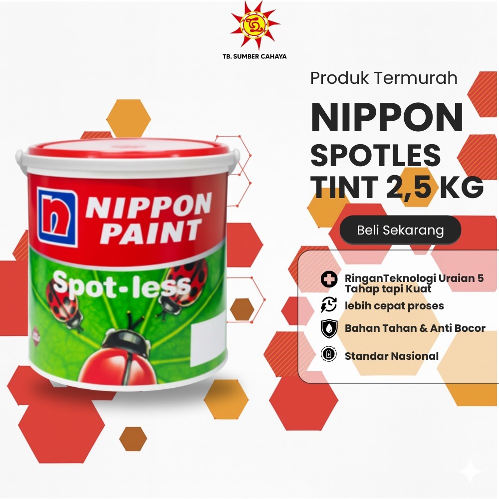 Nippon Paint Spotless Anti Noda 2.5L - Cat Tembok Nippon Paint