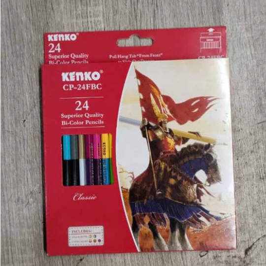 PENSIL WARNA KENKO PANAJNG / KELIR KENKO PANJANG 48 WARNA 24 BATANG