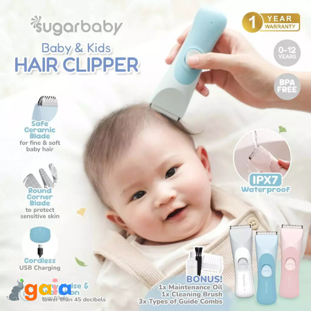 Sugar Baby Hair Clipper | Alat Cukur Rambut Bayi | Portable Baby Hair Clipper