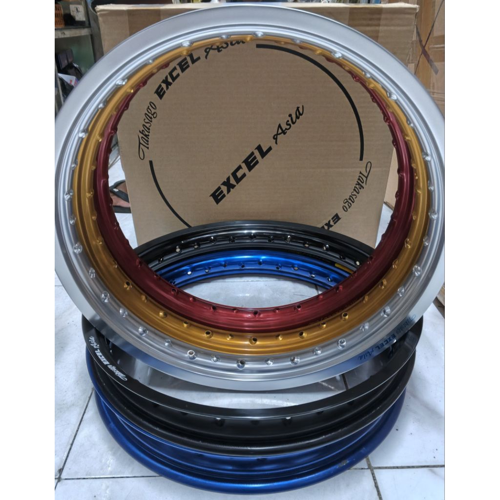 VELG TAKASAGO EXCEL ASIA ORIGINAL RING 17 140,160,185,215 BLUE
