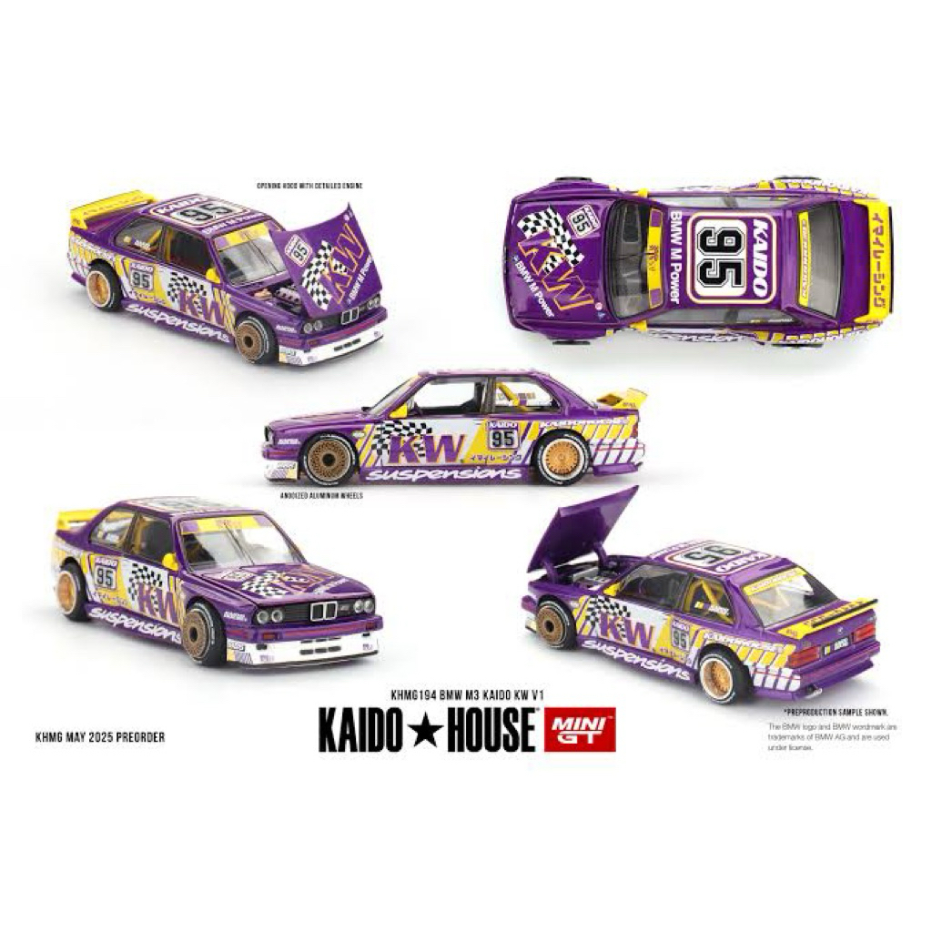 Mini GT Kaido House BMW M3 KW V1 Purple