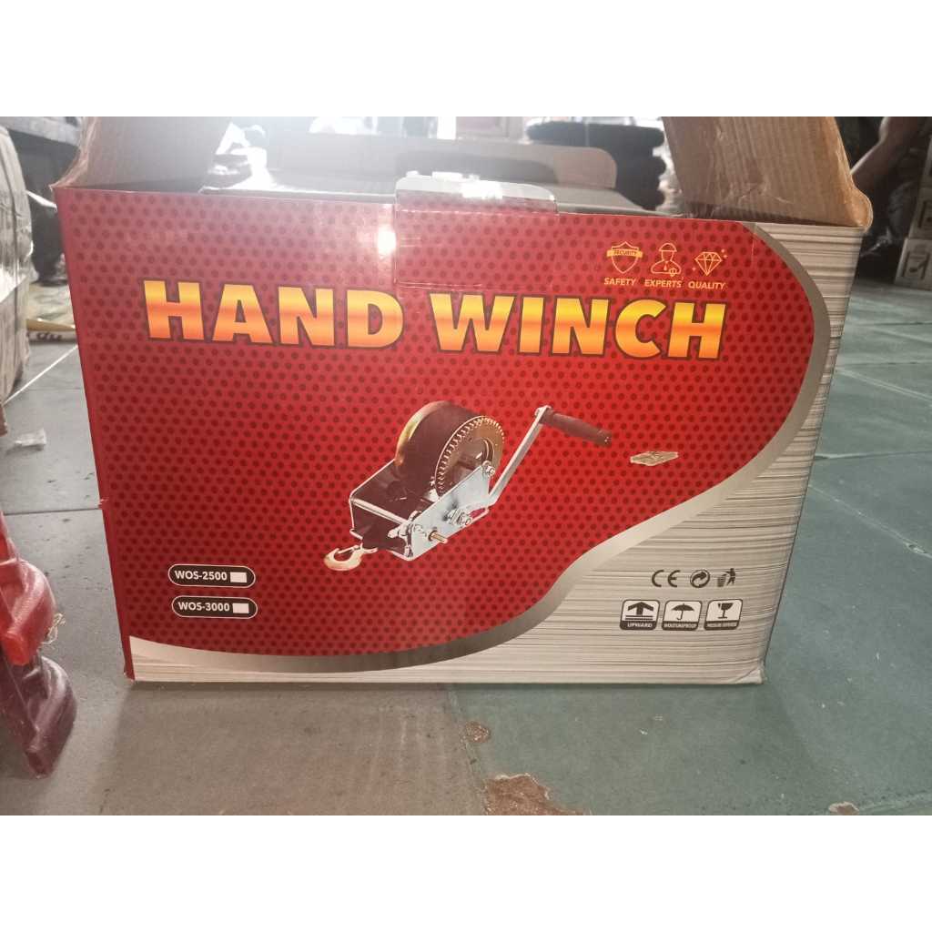 Hand winch DOZIRO 2500lbs/winch manual/mesin penggulung manual