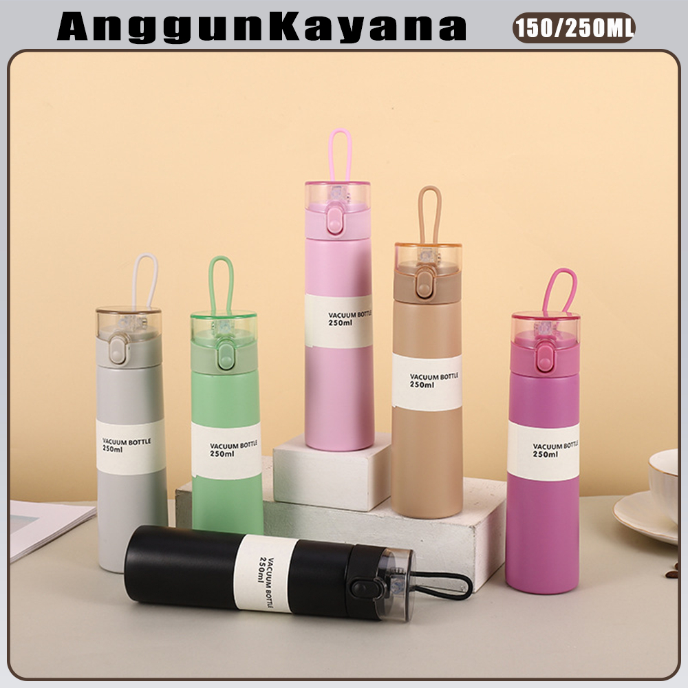 150ML/250ML Bounce Stainless Steel Thermos Cup Macaroon Warna Portabel dan Fashionable