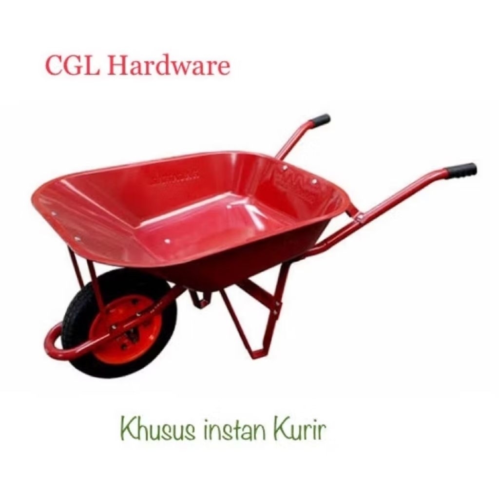 Gerobak sorong cor bangunan ban hidup dan mati