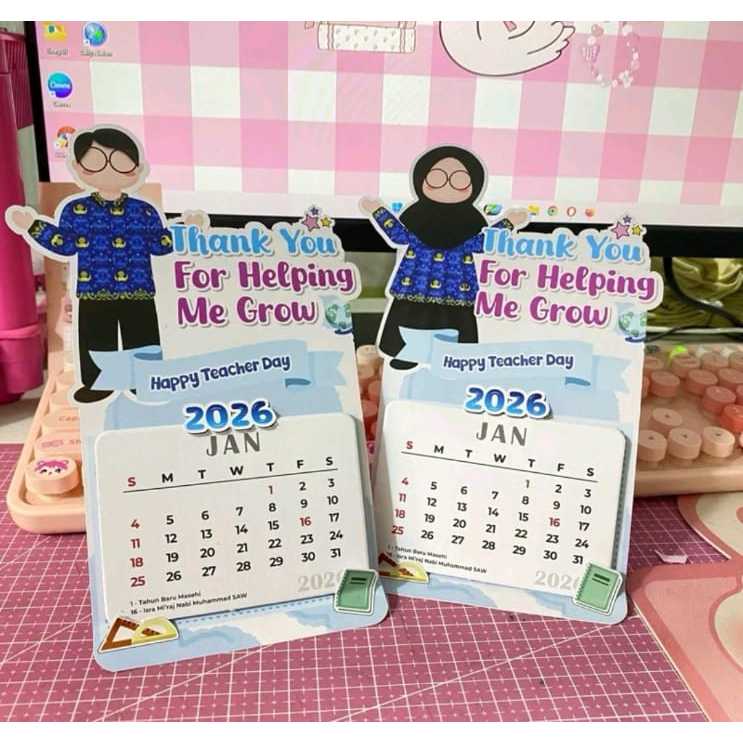 KALENDER 2026 KALENDER DUDUK MINI 2026