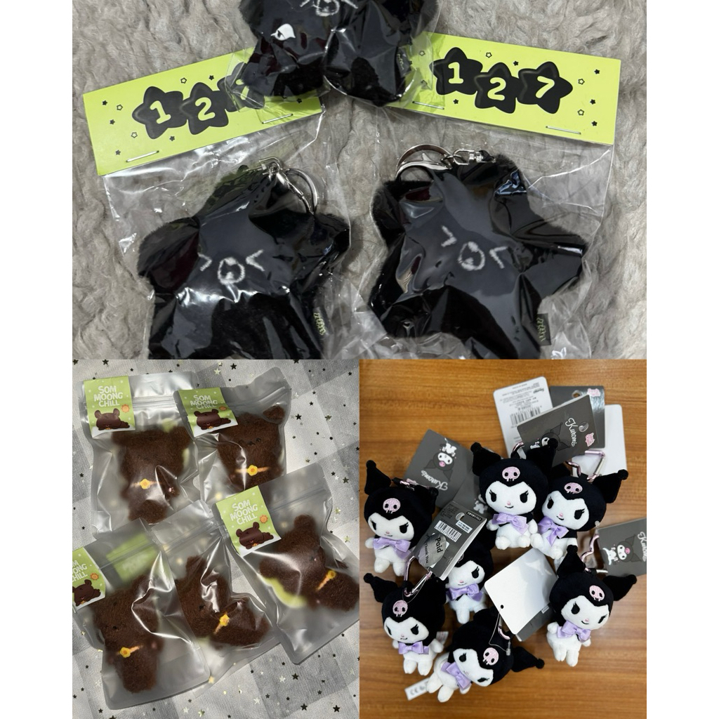 Som Mong Chill Haechan/ Black Starfish Haechan Keyring / Sanrio Kuromi Keyring / Kuromi PC Holder