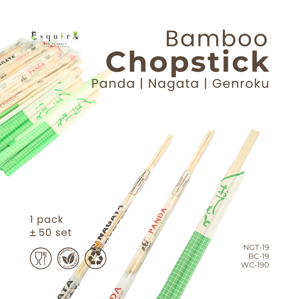 HEGO(50 pasang) Disposable Chopstick / Sumpit Sekali Pakai