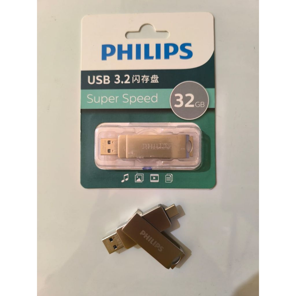 Flashdisk Philips USB 3.2 OTG Type-C 32GB