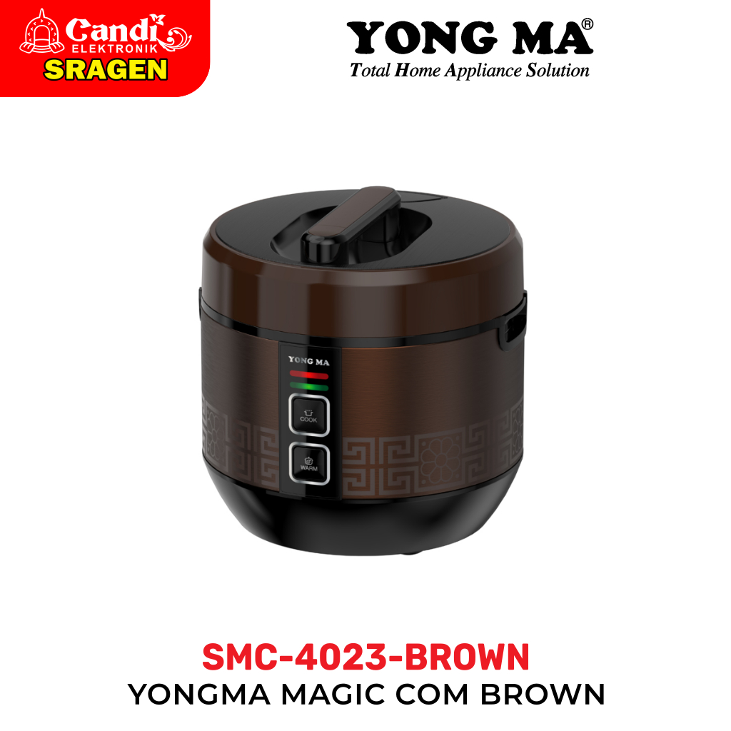 YONG MA Magic Com Kapasitas 2 Liter - SMC-4023-BROWN