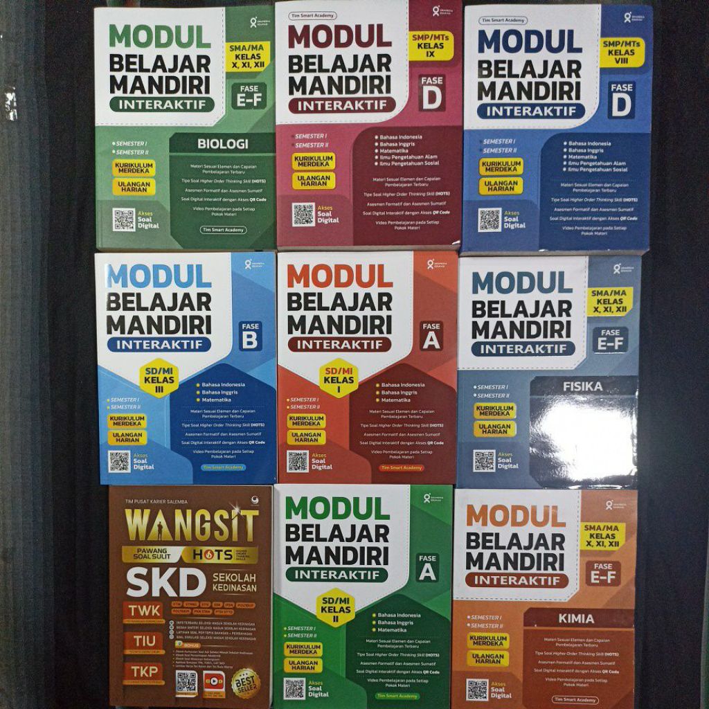 BUKU PENDIDIKAN PELAJARAN LATIHAN SOAL BERVARIASI - MODUL BELAJAR MANDIRI SMA/MA - SMP/MTS - SD/MI -
