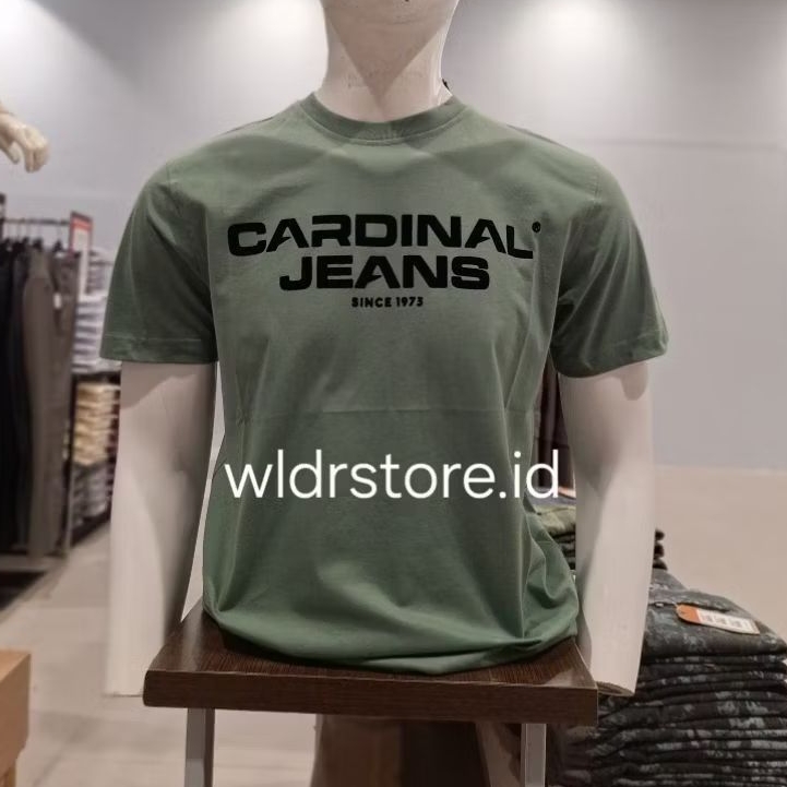 KAOS PRIA BRAND CARDINAL ORIGINAL 06C HIJAU TOSCA