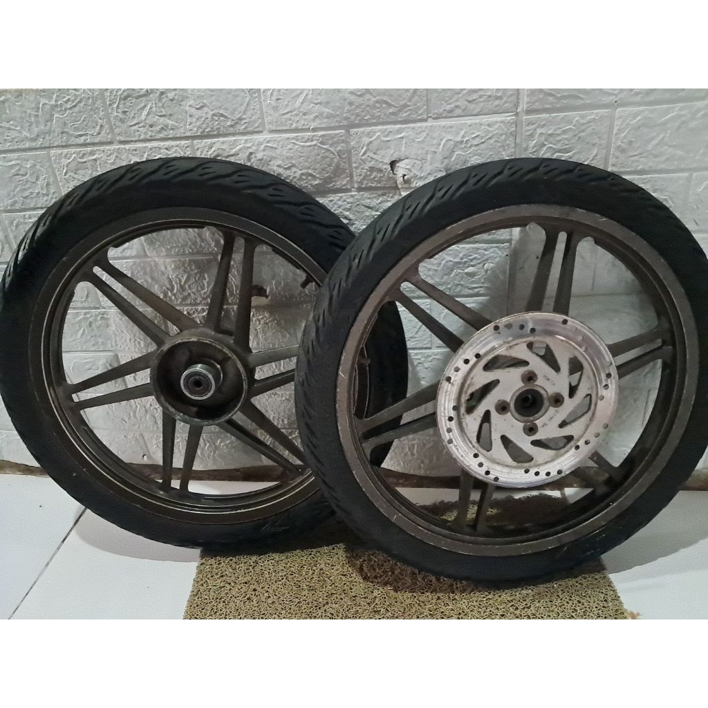 Velg zx 130 zx130 kawasaki edge enkei pelek racing palang original ori copotan standar kelengkapanny