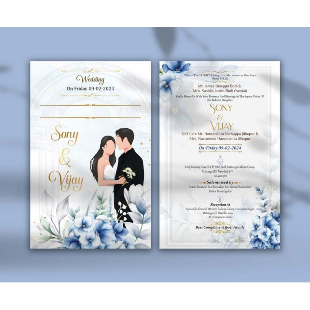 Jasa Design Undangan pernikahan Costum