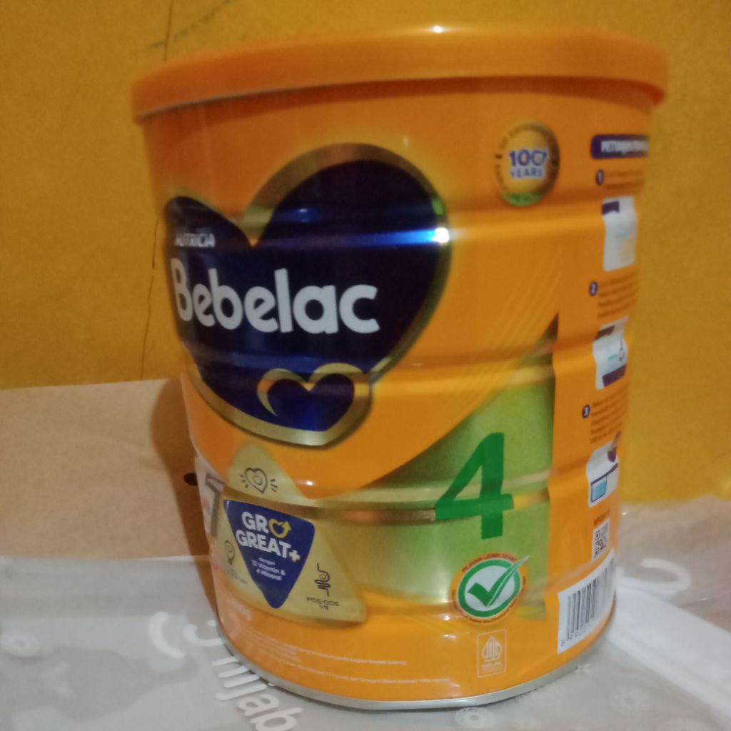 KALENG BEKAS SUSU BEBELAC 4 BERSIH TANPA KARAT