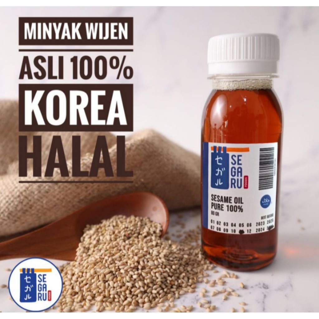 minyak wijen korea asli 100% Korean sesame oil 100% halal