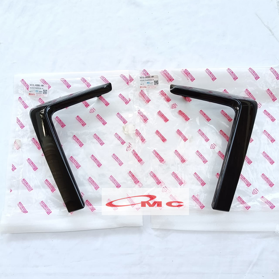 List Moulding Bumper Lampu Fog Lamp Depan Kanan Kiri Hitam Ayla Facelift 2016-2020 Original 52712-BZ