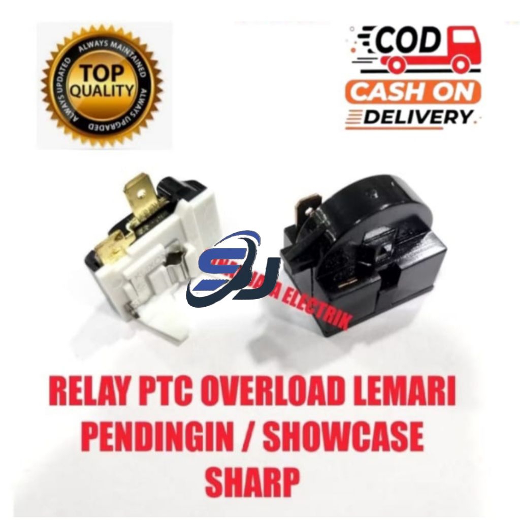 RELAY PTC OVERLOAD LEMARI PENDINGIN / SHOWCASE SHARP