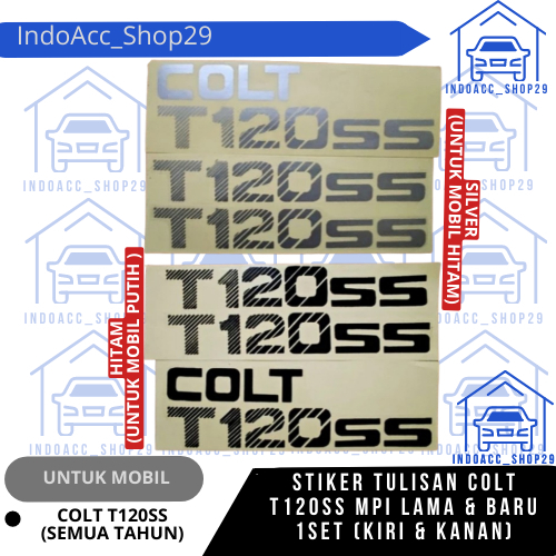 sticker colt t120ss mitsubishi pick up/ stiker tulisan t120ss pick up