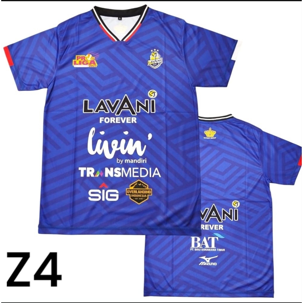 JERSEY VOLI LAVANI LIVIN MANDIRI JERSEY PROLIGA LAVANI 2025 JERSEY OLAHRAGA VOLI JERSEY SUPORTER LAV
