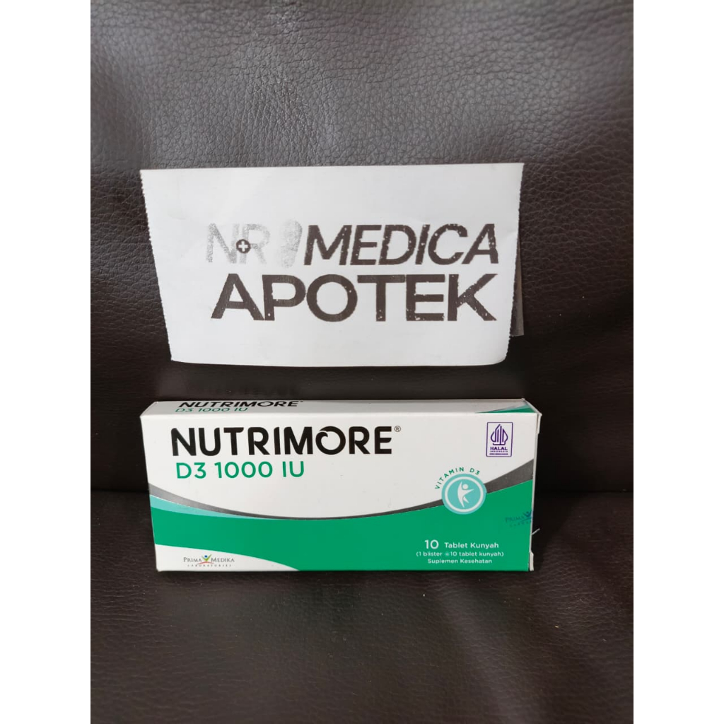 NUTRIMORE D3 1000IU / Vitamin D3 1000 IU (10 tablet kunyah)