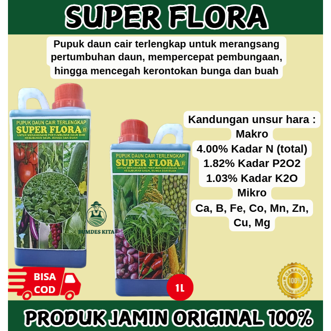 pupuk Cair  SUPER FLORA 1 LITER