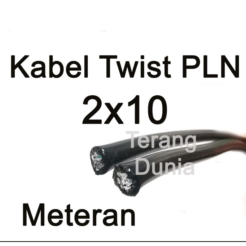 Kabel PLN 2x10 Kabel Twis 2x10 Kabel Udara 2x10 Kabel Twist SR 2x10
