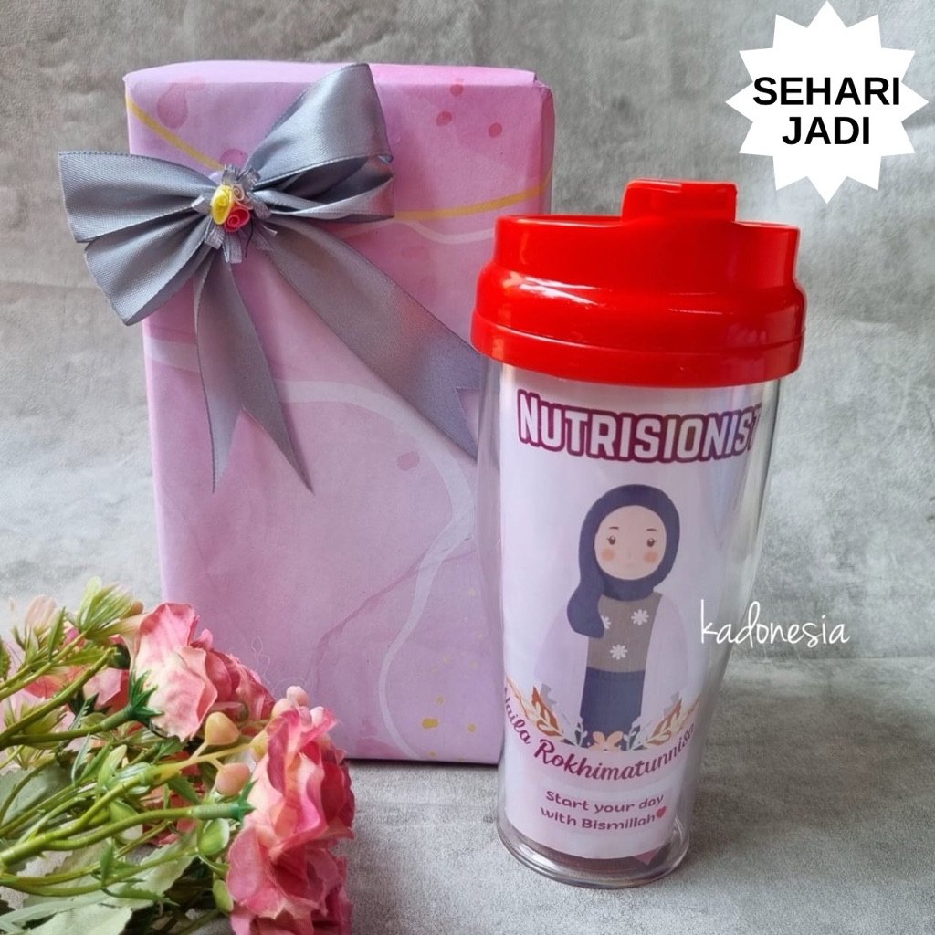 Botol Tumbler Custom / Tumblr Custom Profesi / Souvenir Botol Custom