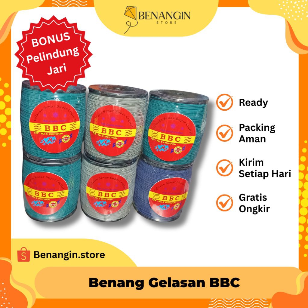 Benang Gelasan BBC Panjang 1200 Yard |Benang Layangan|
