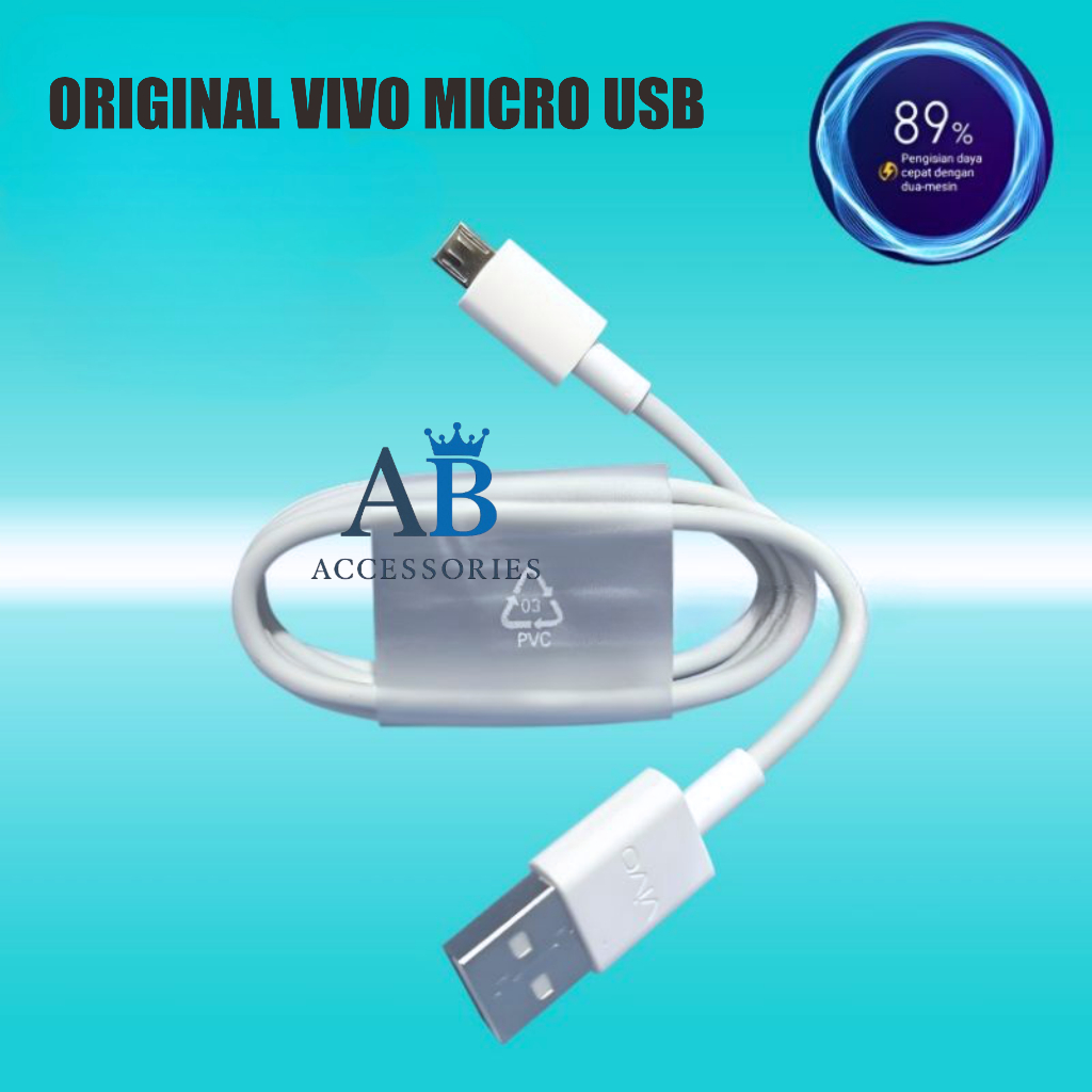 KABEL DATA VIVO Y12 Y15 Y19 USB MICRO ORIGINAL